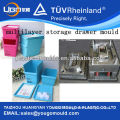 2 tier plastic storage drawer mould /multilayer storage box moulding